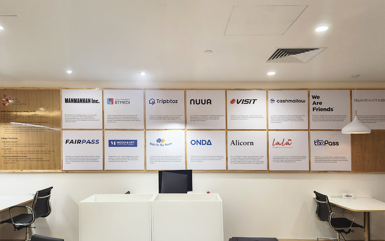 KTO Korea Tourism Startup Center — Promotional Wall