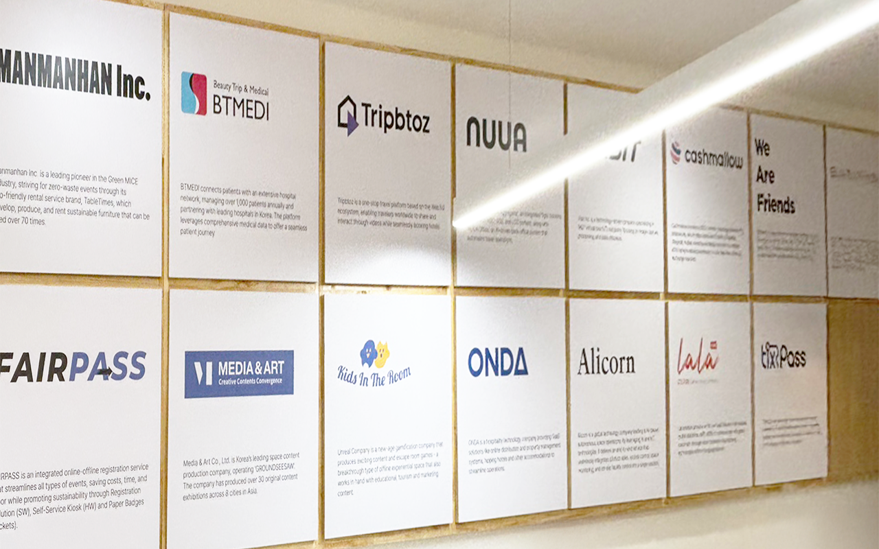 KTO Korea Tourism Startup Center — Promotional Wall 3